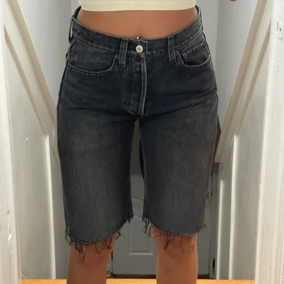 Balenciaga Black Denim Shorts Spring/Summer 2019